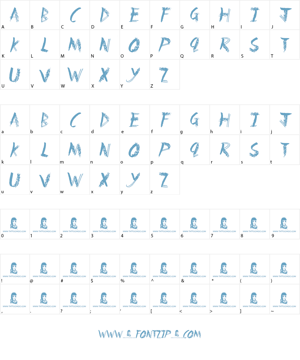 Fun House Font Character